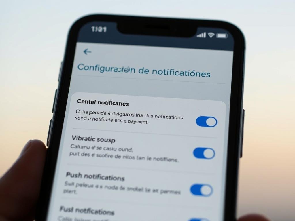 configuración de notificaciones