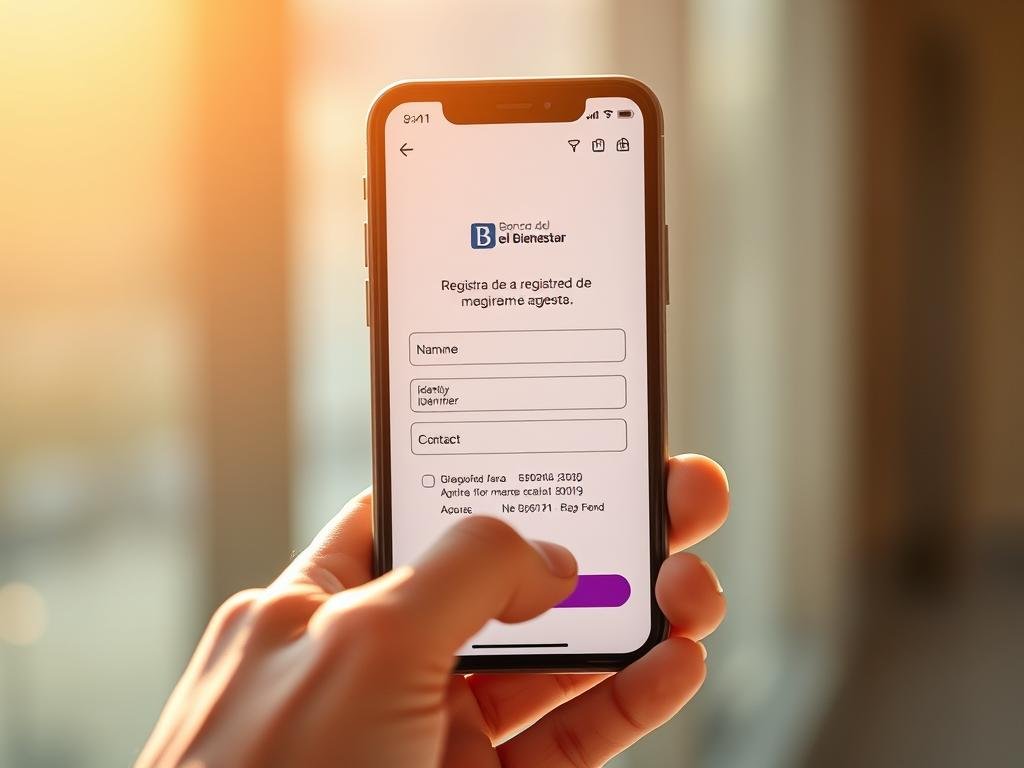 proceso de registro en la app del Banco del Bienestar